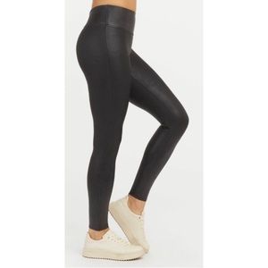 SPANX Faux Leather Leggings | M